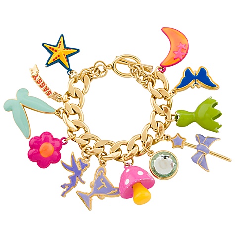 Gold-Plated Tinker Bell Charm Bracelet for Women