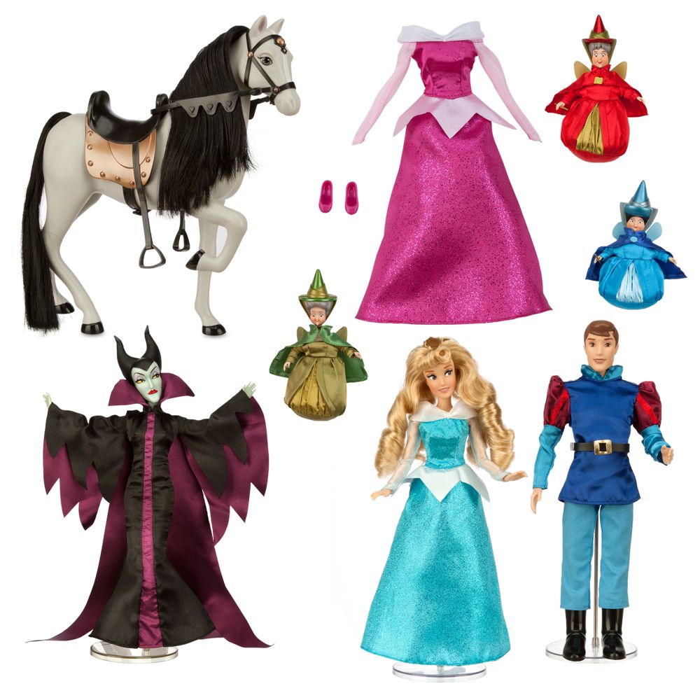 sleeping beauty deluxe doll set