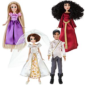 Tangled Ever After Mini Princess Doll Set -- 4-Pc.