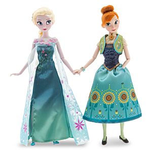 Anna and Elsa Dolls Summer Solstice Gift Set - Frozen Fever - 12''