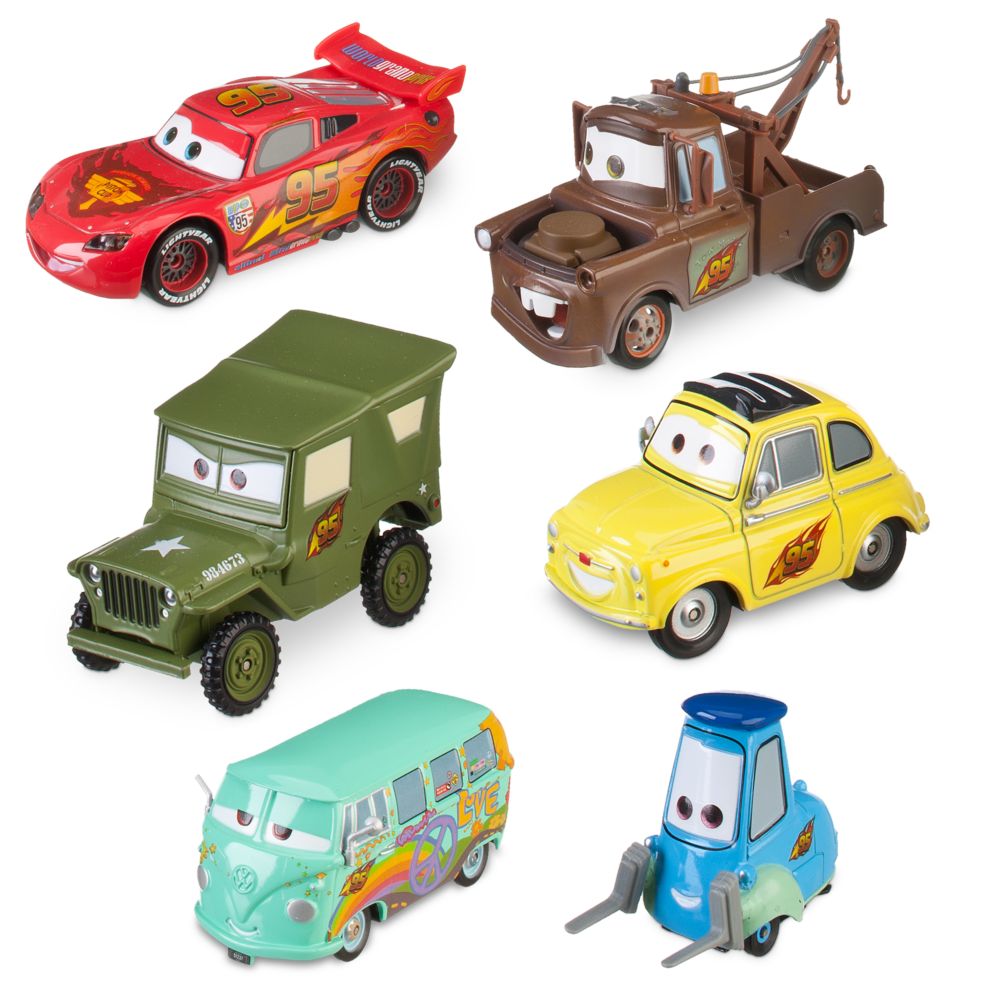 Team McQueen Cars 2 Die Cast Set -- 6-Pc.