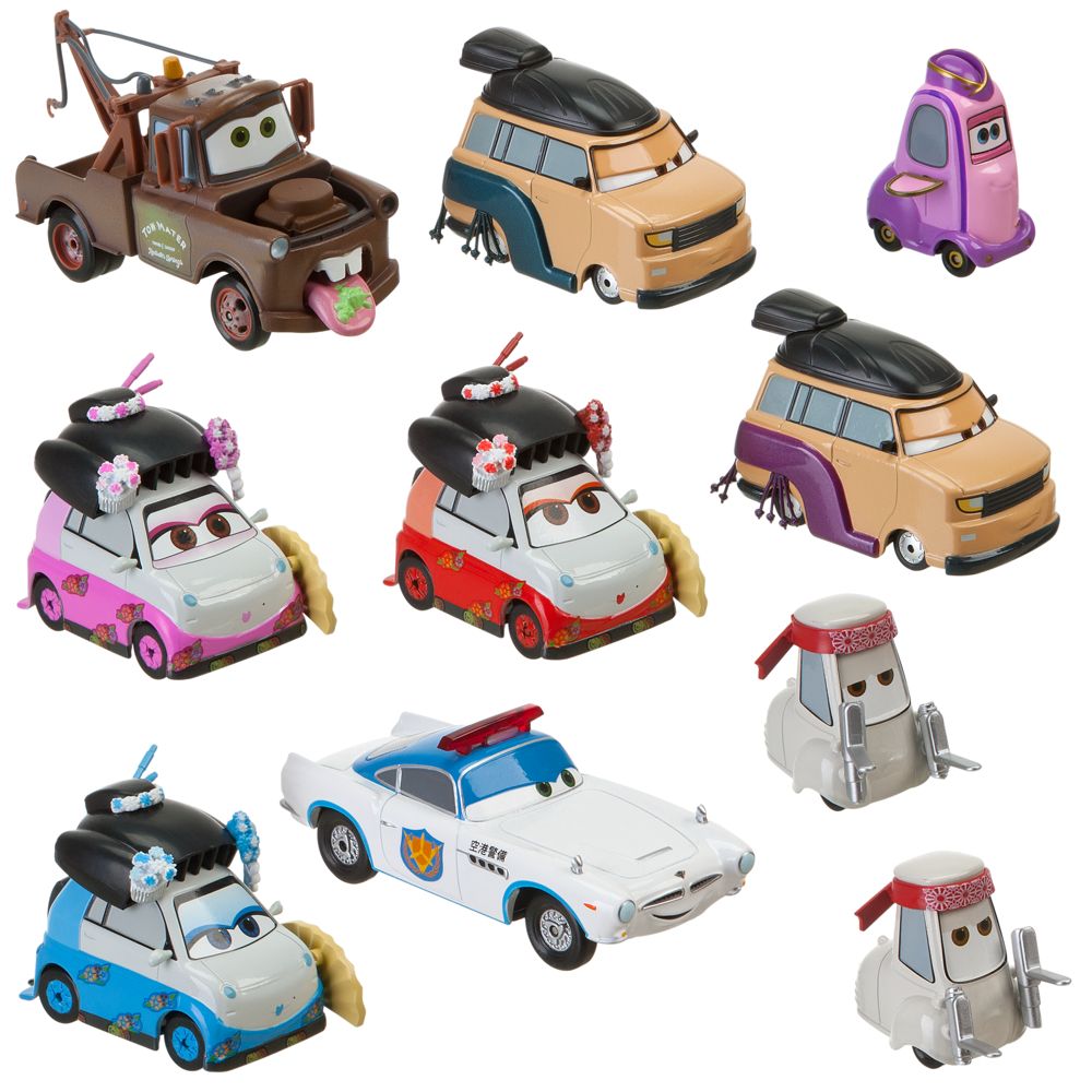 Travelin Through Tokyo Cars 2 Die Cast Set -- 10-Pc.