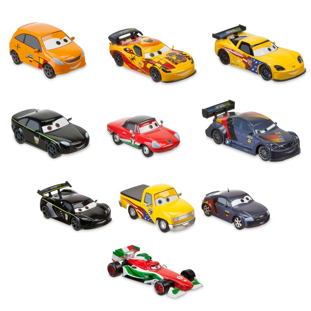 Cars 2 World Grand Prix Racer and Crew Chief Die Cast Set Featuring Francesco -- 10-Pc.