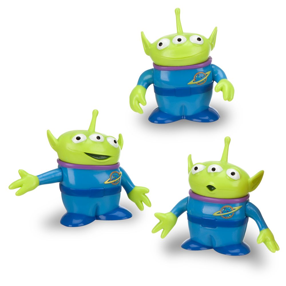 Toy Story Alien Action Figure -- 3-Pack -- With Build Chunk Part
