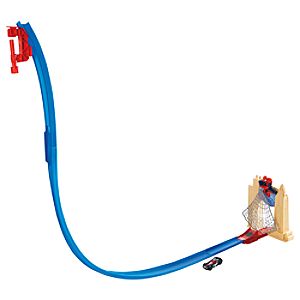 Ultimate Spider-Man Hot Wheels Web Swing Drop-Out Track Set by Mattel