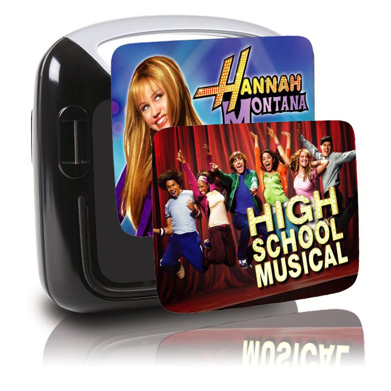Hannah Montana & High School Musical Dual-Screen Portable DVD Player