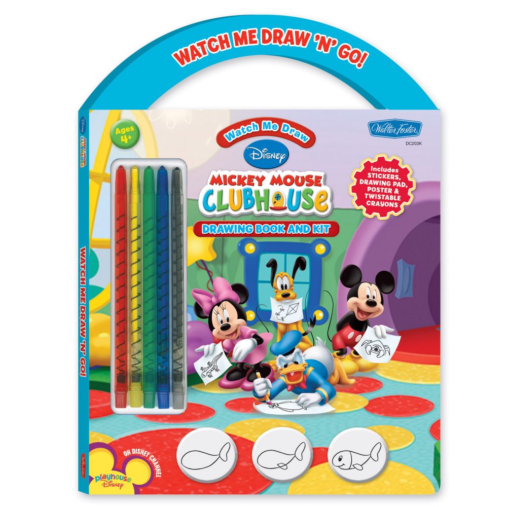 Mickey Mouse Clubhouse Drawing Book and Kit: Watch Me Draw 'N' Go