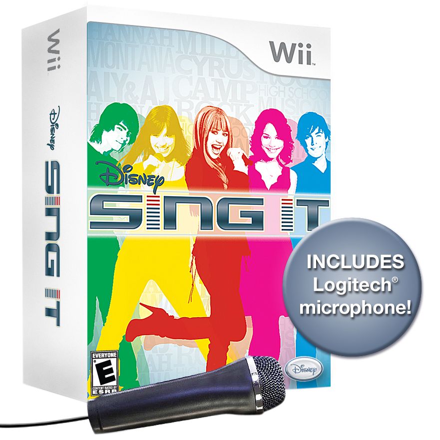 Disney Sing It for Nintendo Wii with Microphone Plus Bonus Camp Rock Tote Bag