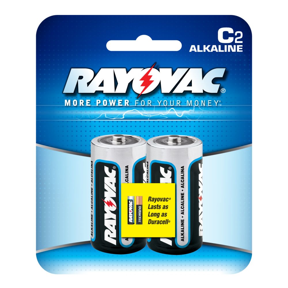 Rayovac C Alkaline Batteries -- 2 Pc.