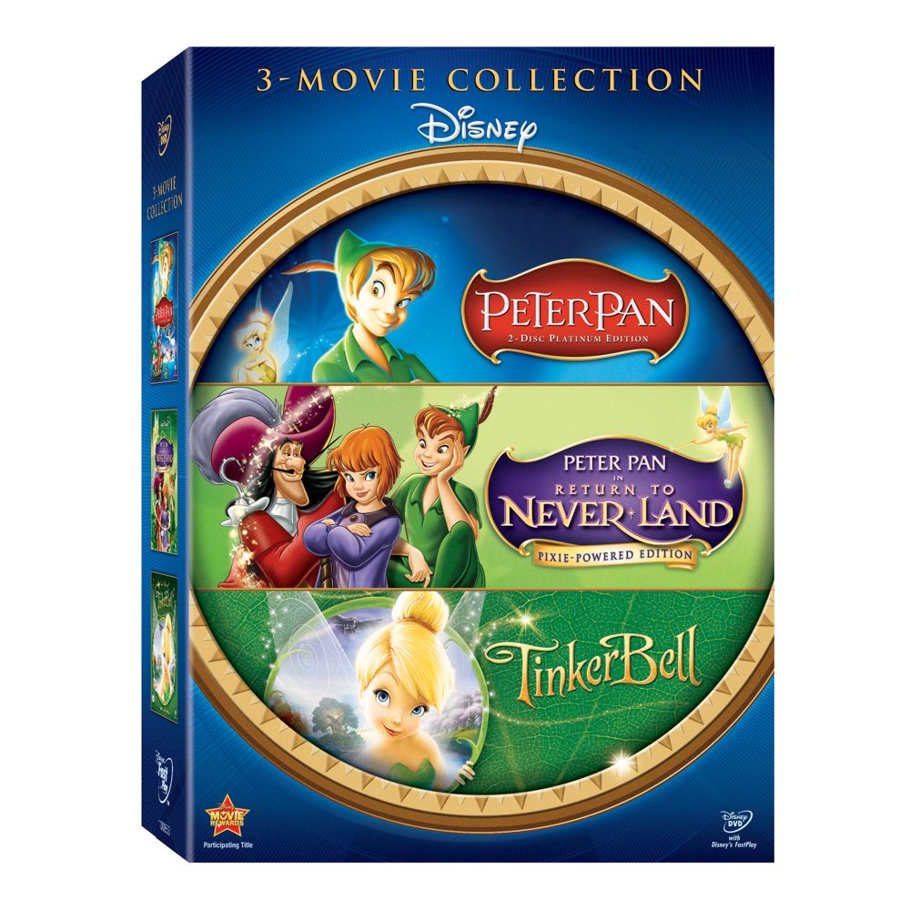 3-Pack Peter Pan and Tinker Bell DVD Gift Set