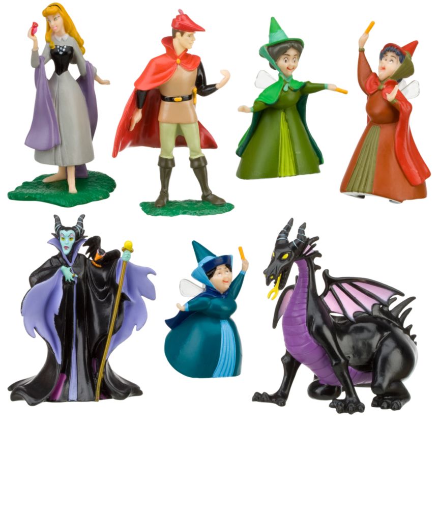 Sleeping Beauty Aurora Figure Play Set -- 7-Pc.
