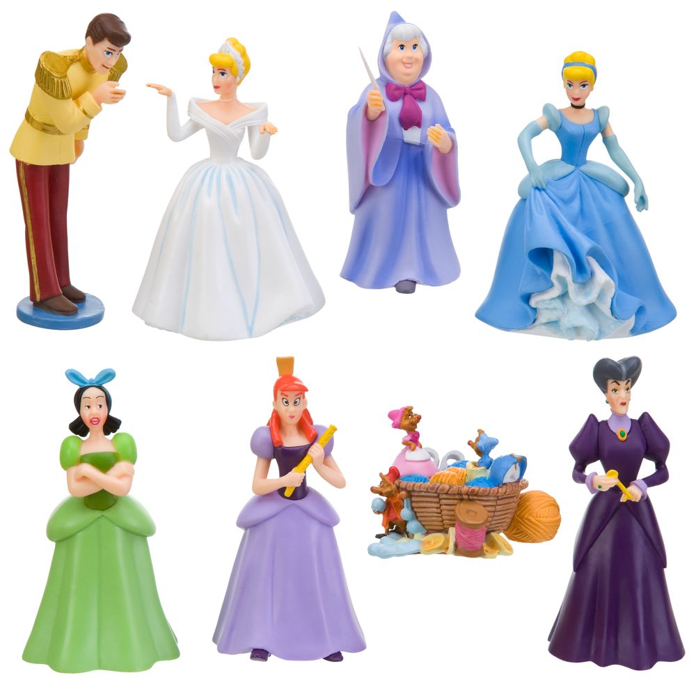Cinderella Figure Play Set -- 8-Pc.