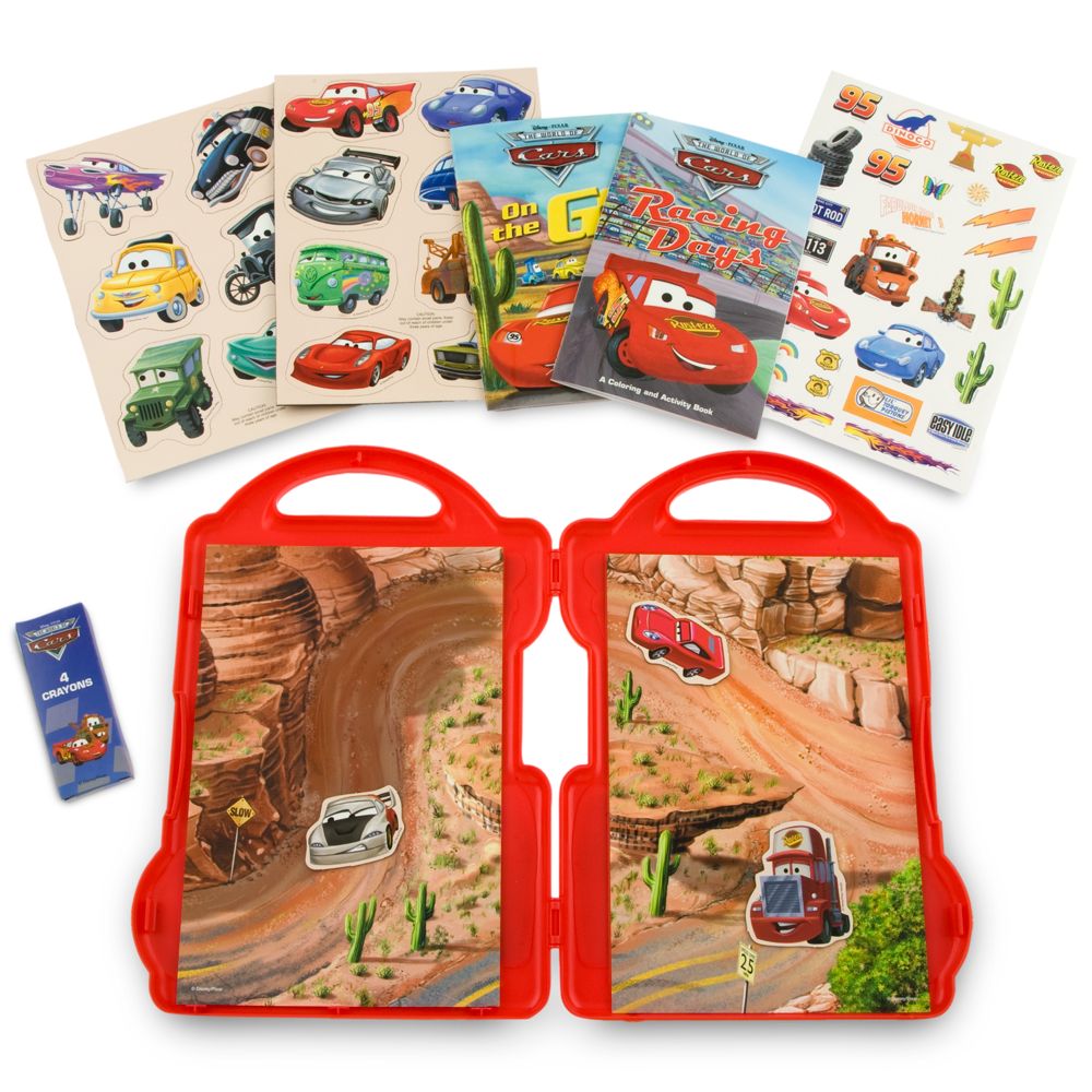 Disney Cars Book and Coloring Play Set with Magnets