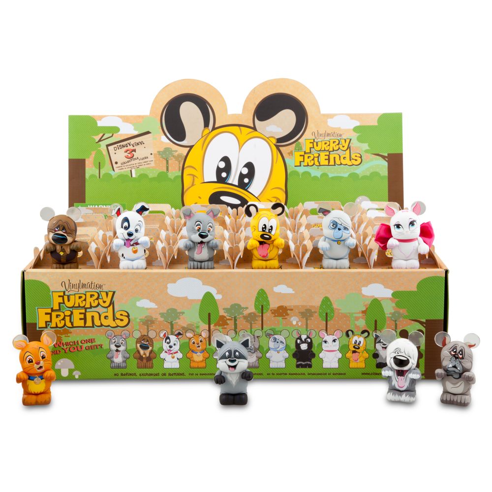 Vinylmation Furry Friends Series Figures - 3 - Tray of 24-Pc.