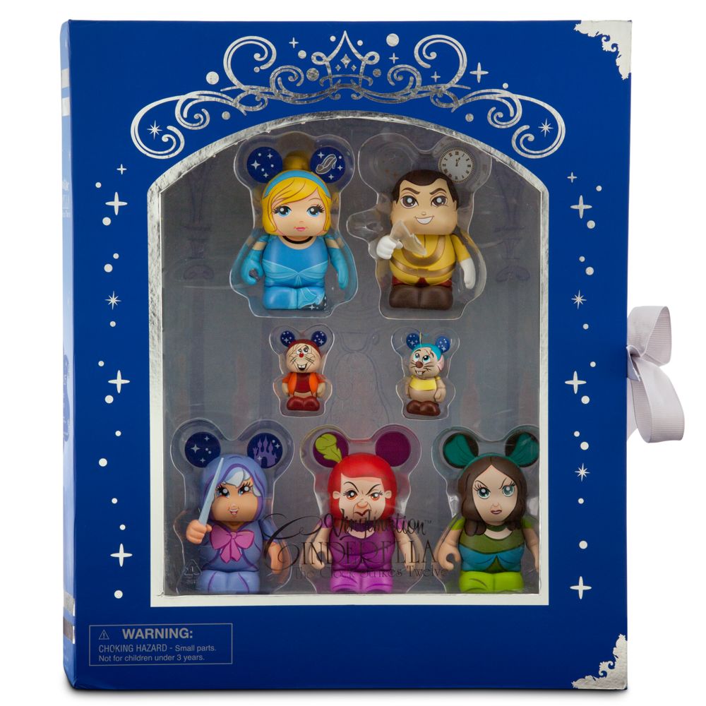 Vinylmation Cinderella 3 Figure Set -- 5-Pc. plus 1 1/2 Jaq and Gus