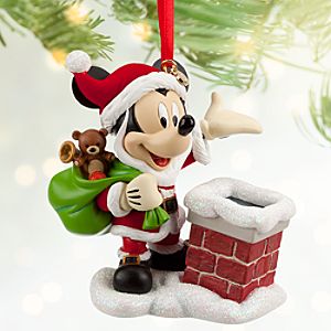 Santa Mickey Mouse Sketchbook Ornament