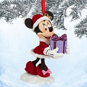 Santa Minnie Mouse Sketchbook Ornament