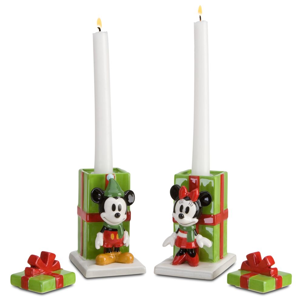 Share the Magic Minnie and Mickey Mouse Candle Holders Set -- 2-Pc.