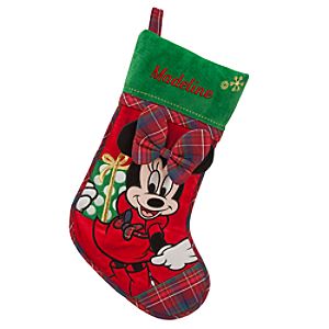 Minnie Mouse Holiday Stocking - Personalizable
