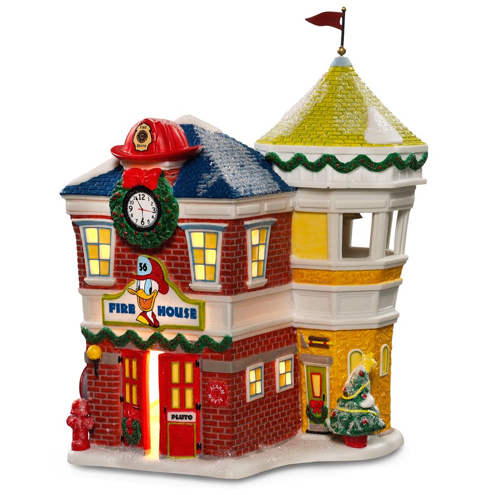 Light-Up ''Donald's Fire Station'' Building by Dept. 56