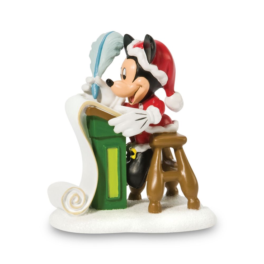 Mickeys Christmas List Mickey Mouse Figurine by Dept. 56