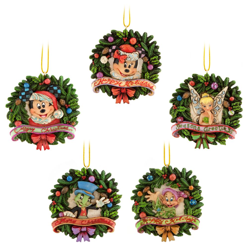 World of Disney Wreath Ornament Set by Jim Shore