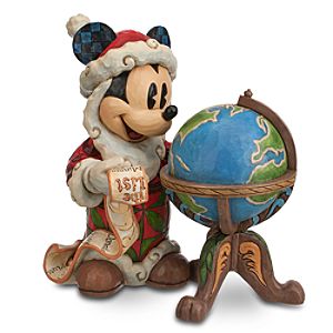 Santa Mickey Mouse Seasons Greetings Around the World Figure by Jim Shore