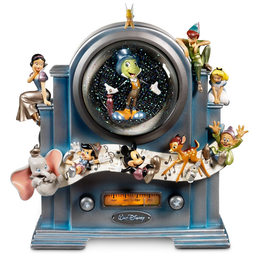 Disney Store 25th Anniversary "On the Air" World of Disney Snowglobe