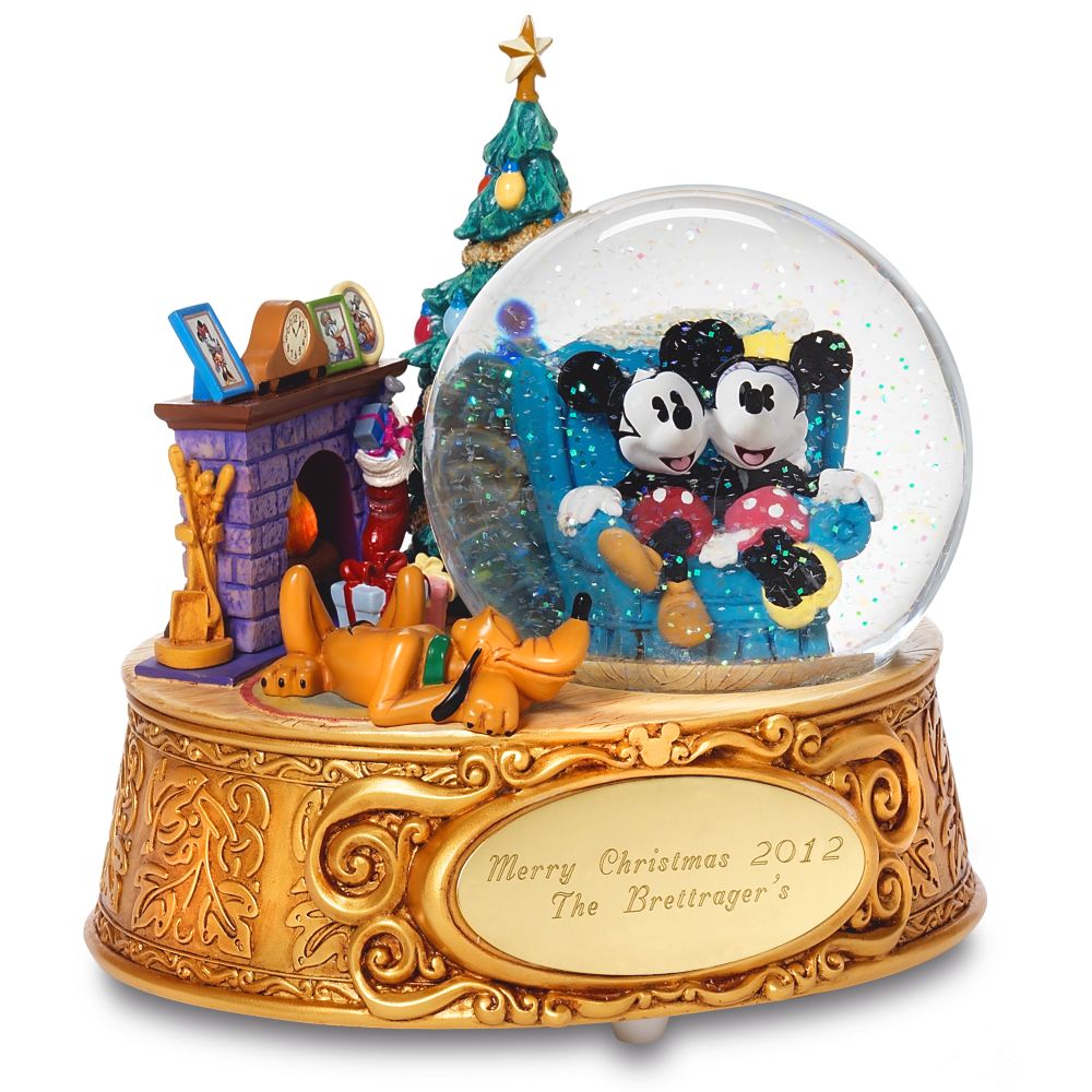 Minnie and Mickey Mouse Snowglobe - Personalizable