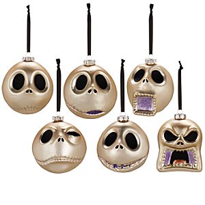Faces of Jack Skellington Ornament Collection
