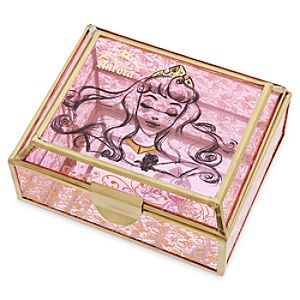 Aurora Glass Jewelry Box - Sleeping Beauty