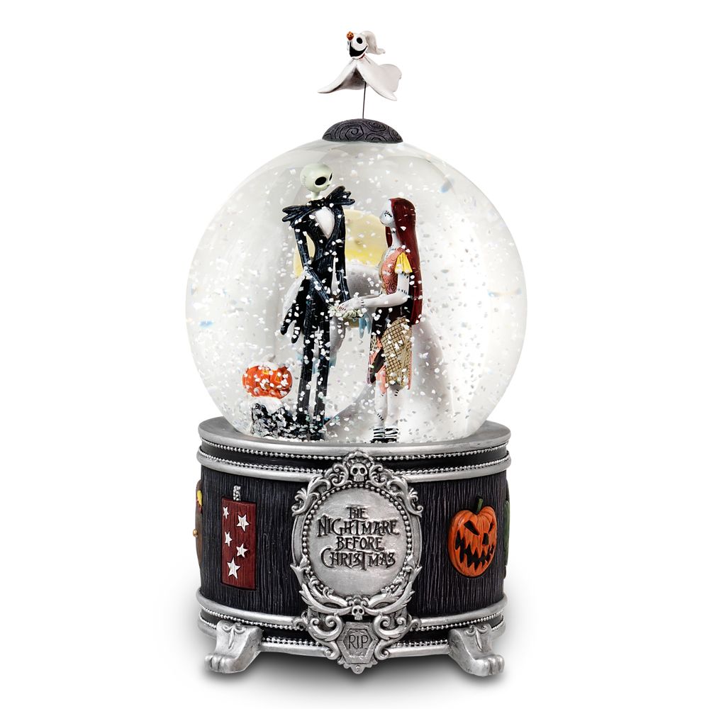 Nightmare Before Christmas Sally and Jack Skellington Snowglobe