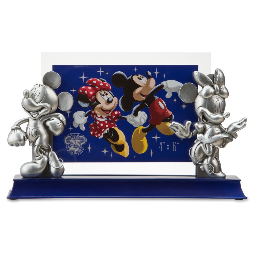 Disney Store 25th Anniversary Minnie and Mickey Mouse Photo Frame -- 4 x 6