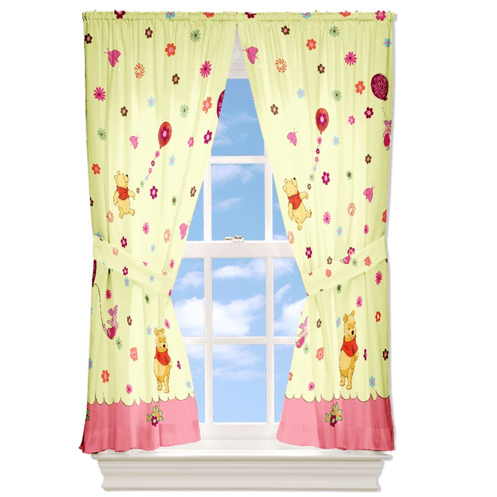 Cheerful and Friendly Winnie the Pooh Curtain Set