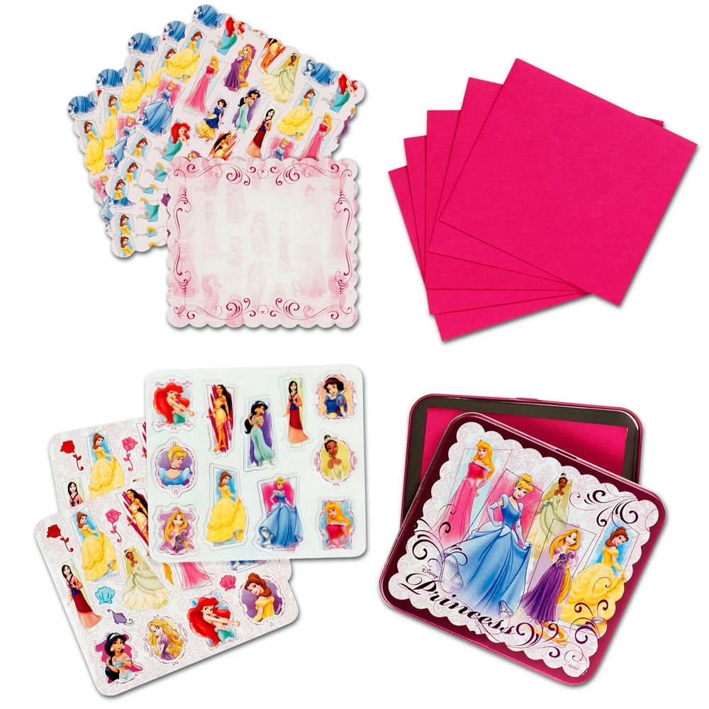 Disney Princess Sticker and Notecard Set
