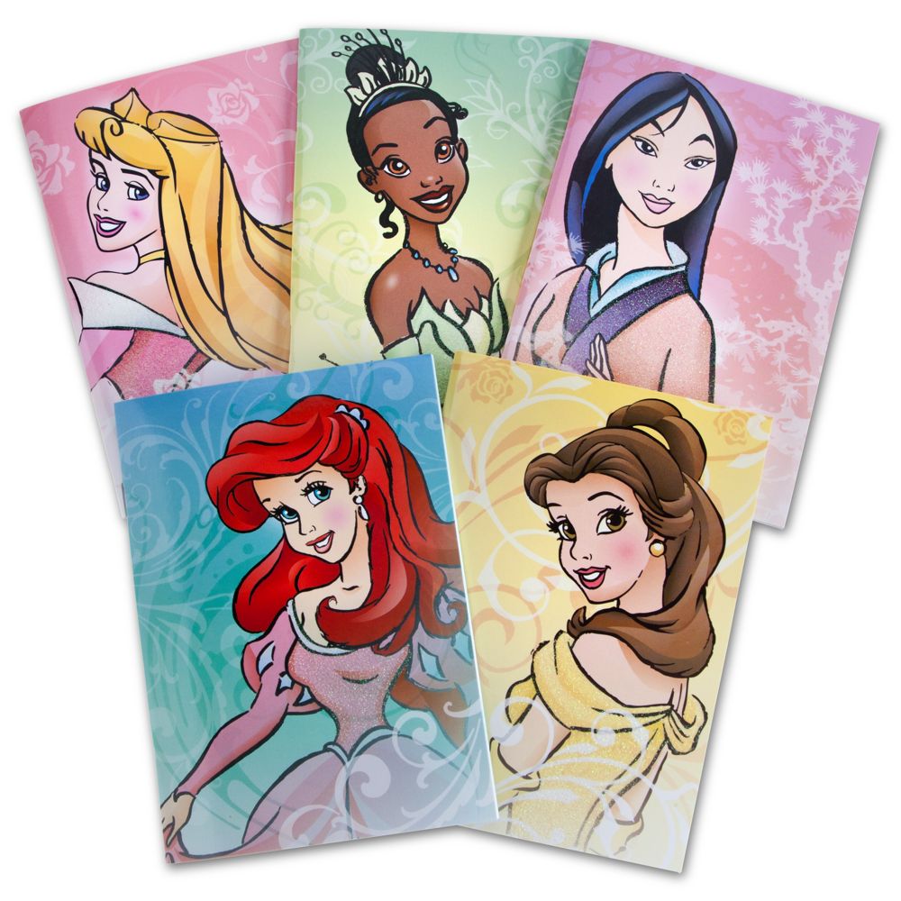 Disney Princess Notebook Set #1 -- 5-Pc.