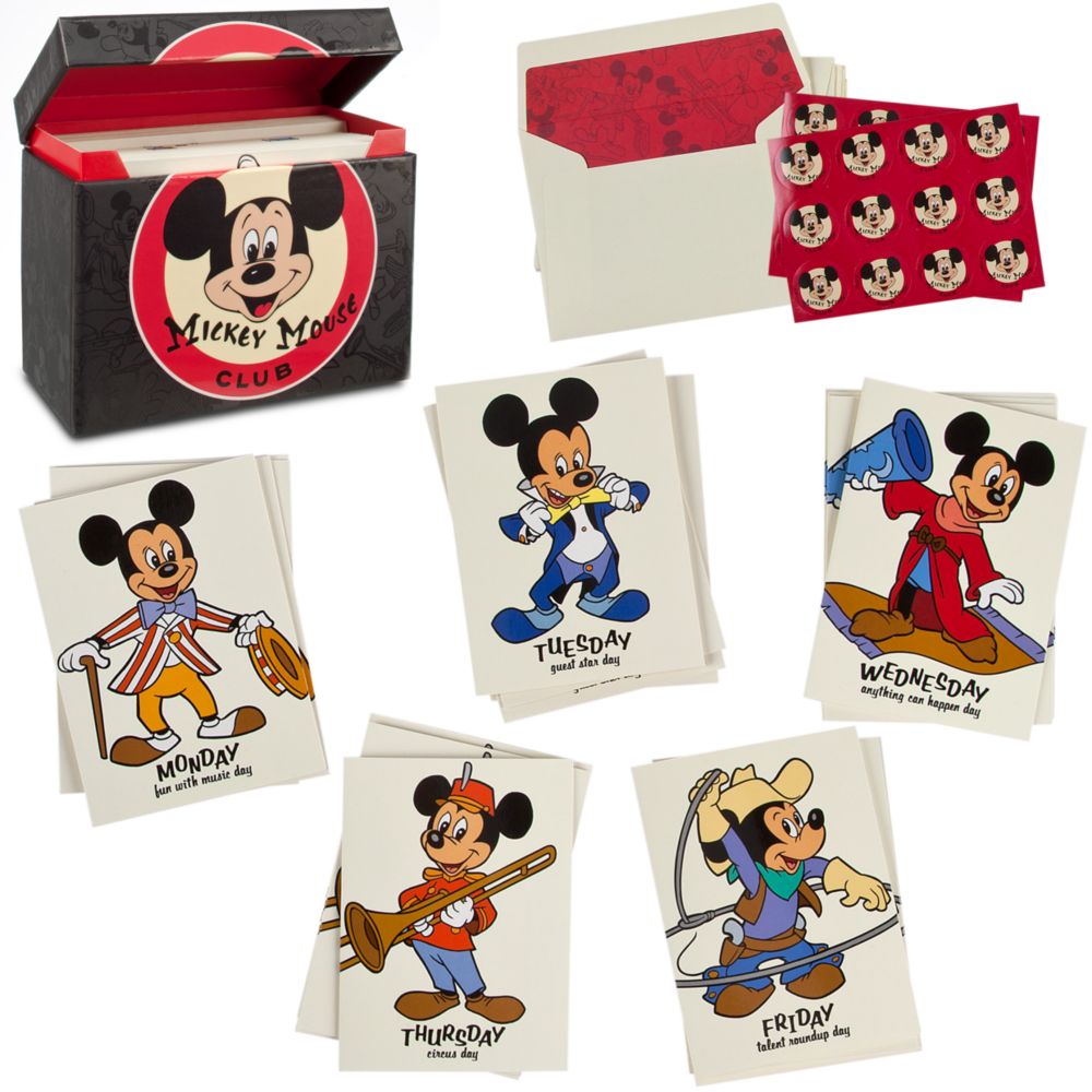 The Mickey Mouse Club Note Card Set -- 20-Pc.