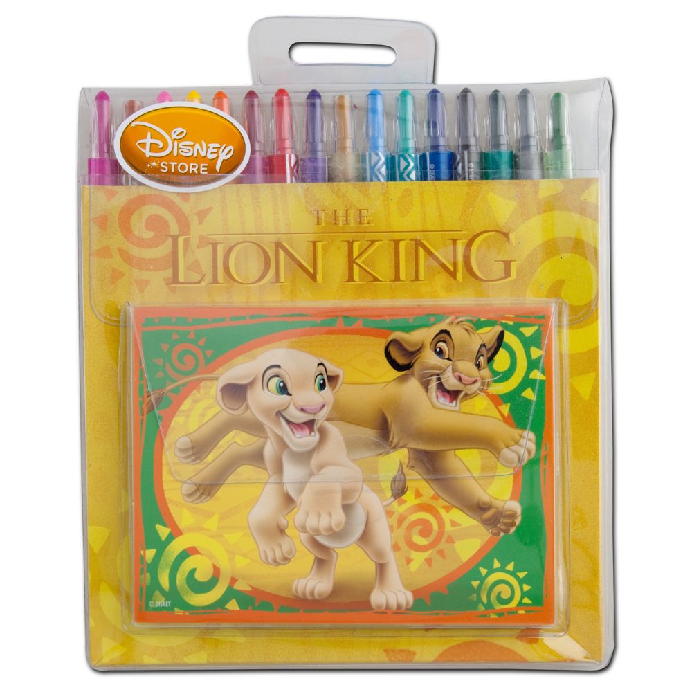 The Lion King Twist Crayon and Notebook Set