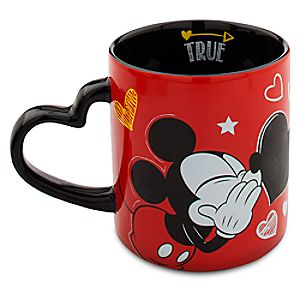 Mickey Mouse Heart Mug - ''I Love Mickey'' Collection