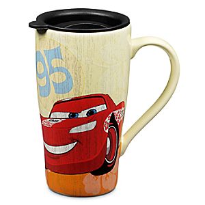 Lightning McQueen Ceramic Mug with Lid