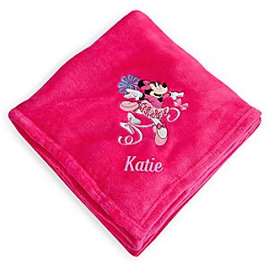 Minnie Mouse Fleece Throw - Personalizable