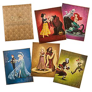 Disney Fairytale Designer Collection Limited Edition Lithograph Set