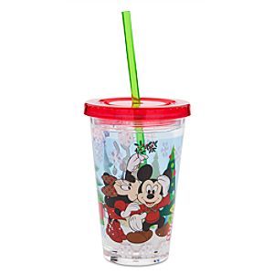 Mickey Mouse and Friends Holiday Tumbler with Straw - Small