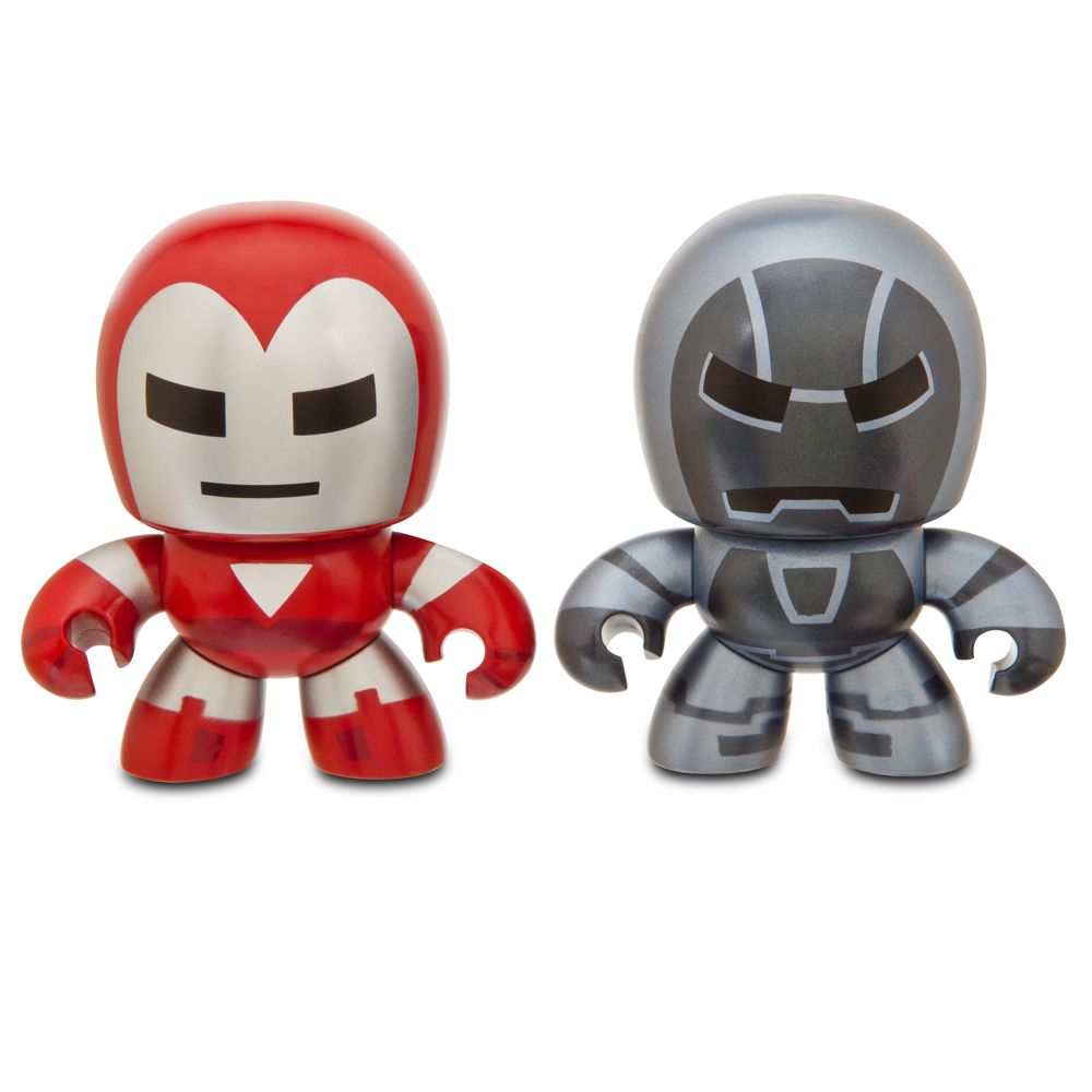 Marvel Mini Muggs Silver Centurion and Iron Monger Figures by Hasbro -- 2-Pc.