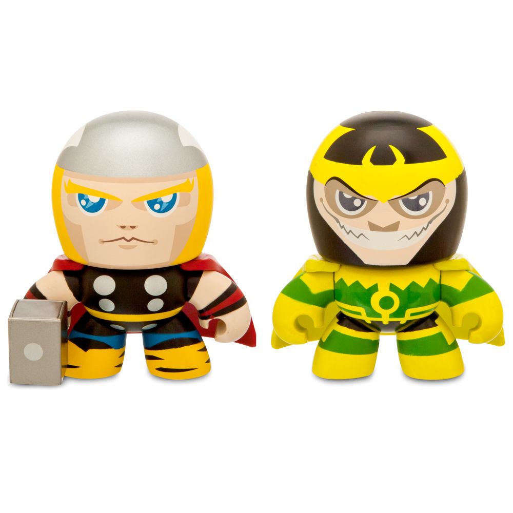 Marvel Mini Muggs Thor and Loki Figures by Hasbro -- 2-Pc.