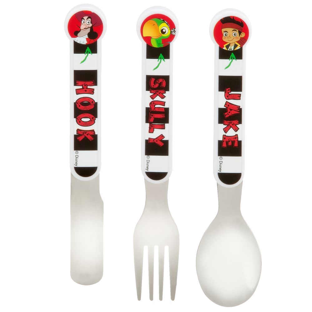 Online Exclusive Meal Time Magic Jake and the Never Land Pirates Flatware Set -- 3-Pc.