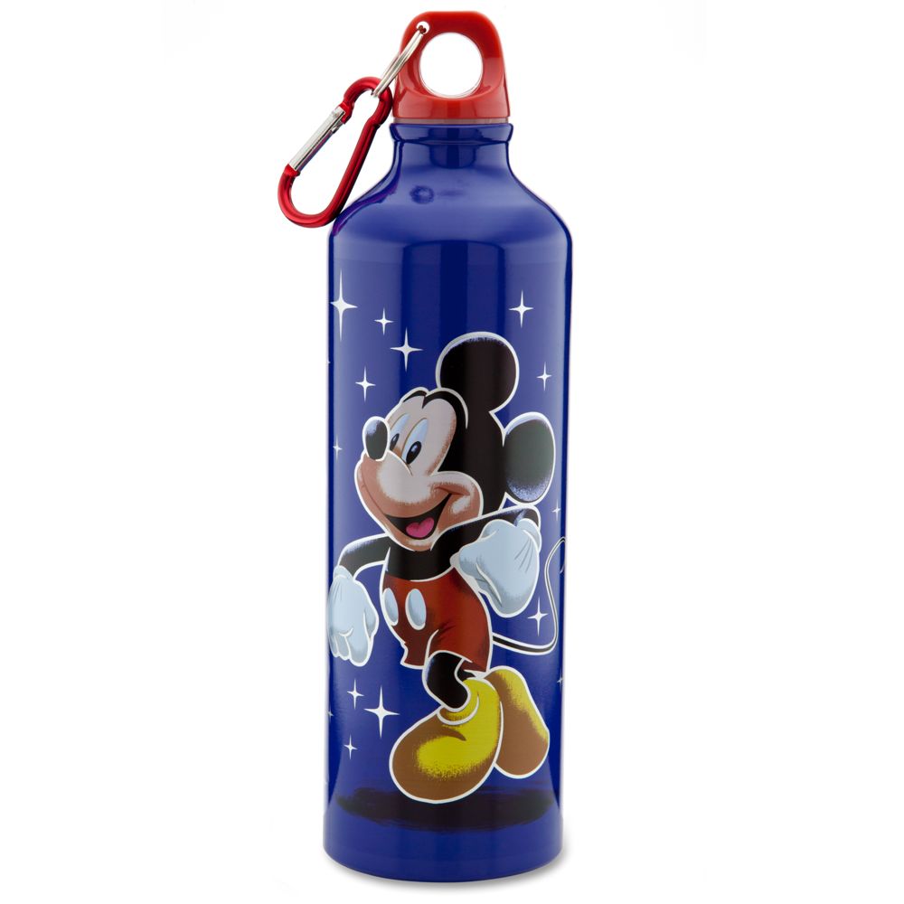 Aluminum Disney Store 25th Anniversary Mickey Mouse Water Bottle