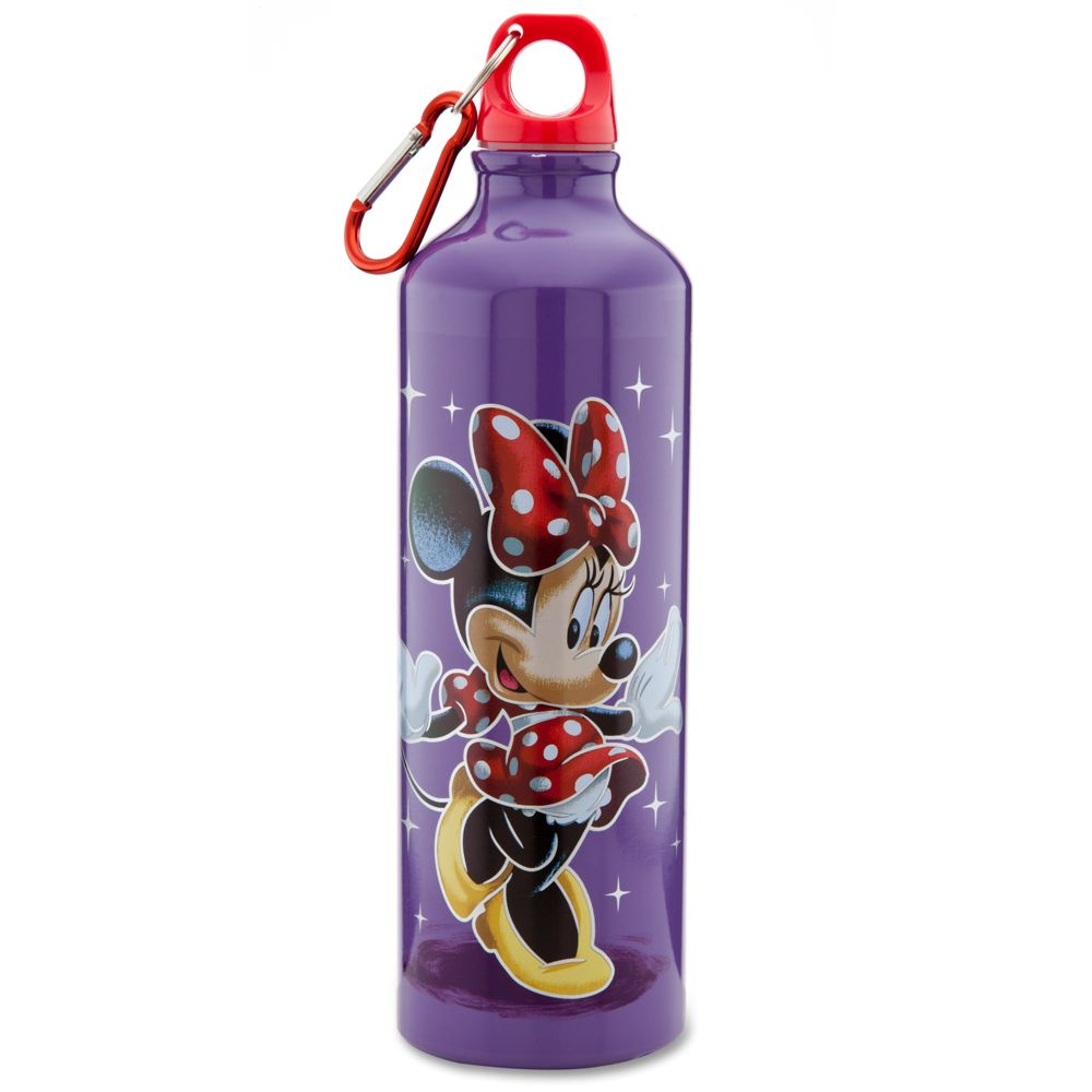 Aluminum Disney Store 25th Anniversary Minnie Mouse Water Bottle