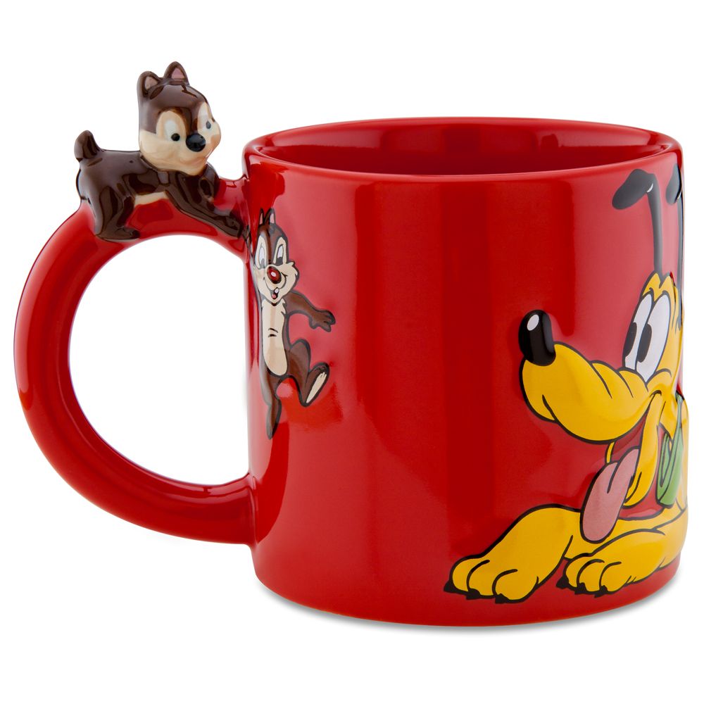 Disney Store 25th Anniversary Chip an Dale with Pluto Mug