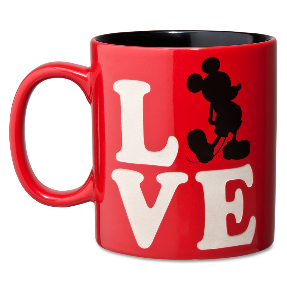 Silhouette LOVE Mickey Mouse Mug